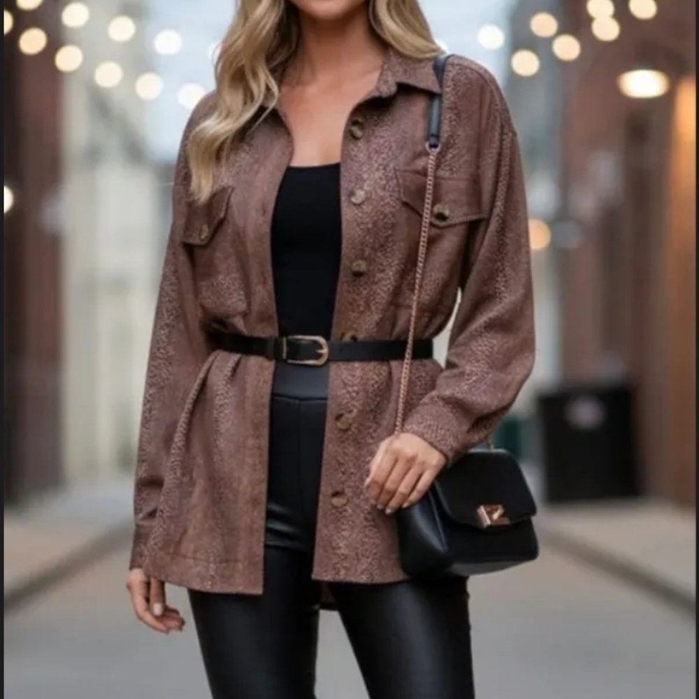 Timing Leopard Print‎ Brown Fabric